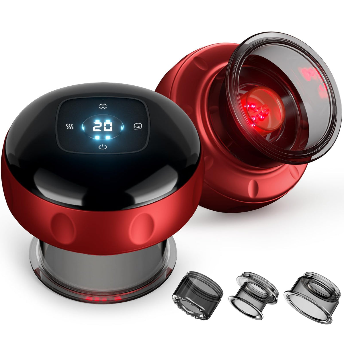 Cakoutanb 2-pack cupping set front view for easy home use and portability