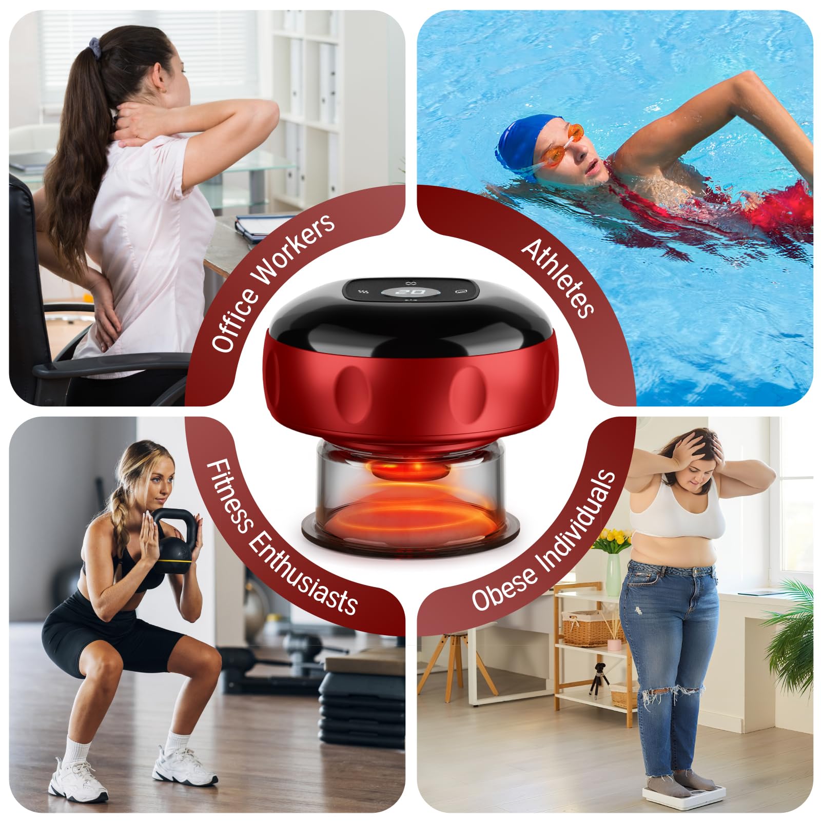 Cakoutanb portable cupping kit storage case for on-the-go organization