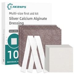 CAKRNPS calcium alginate wound dressing 2x2 inch pad for fast fluid management