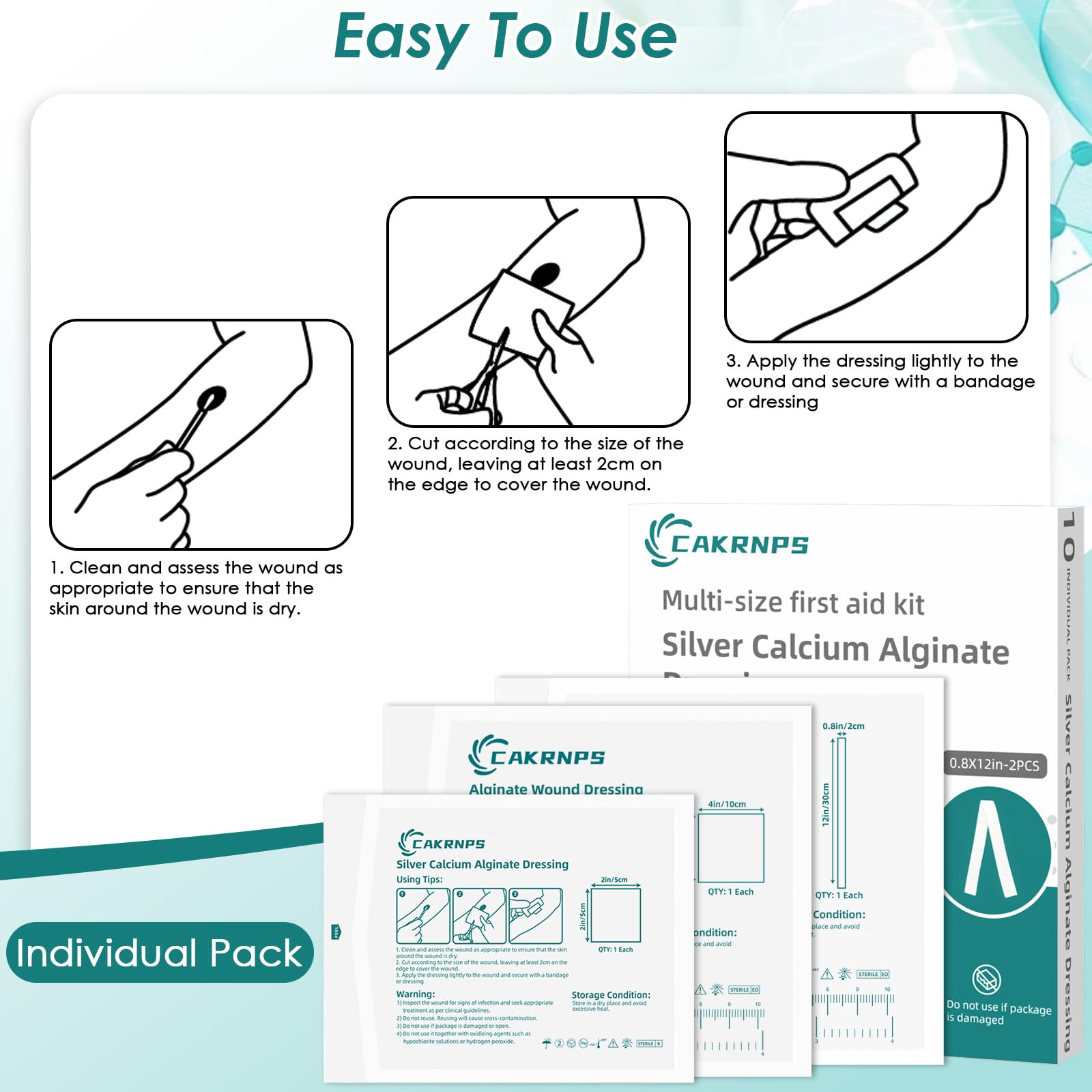 CAKRNPS multi-pack first aid kit companion for home clinics