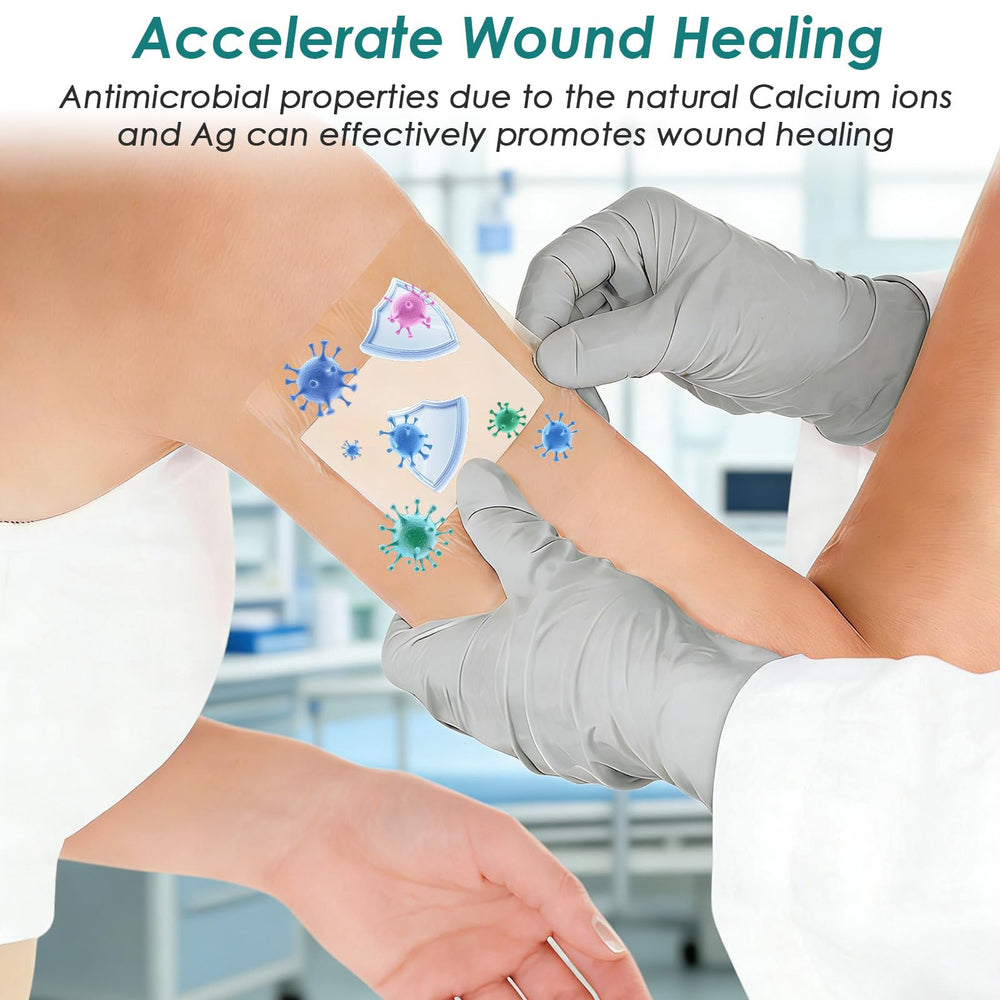 CAKRNPS silver-ion protected dressing aids exudate management