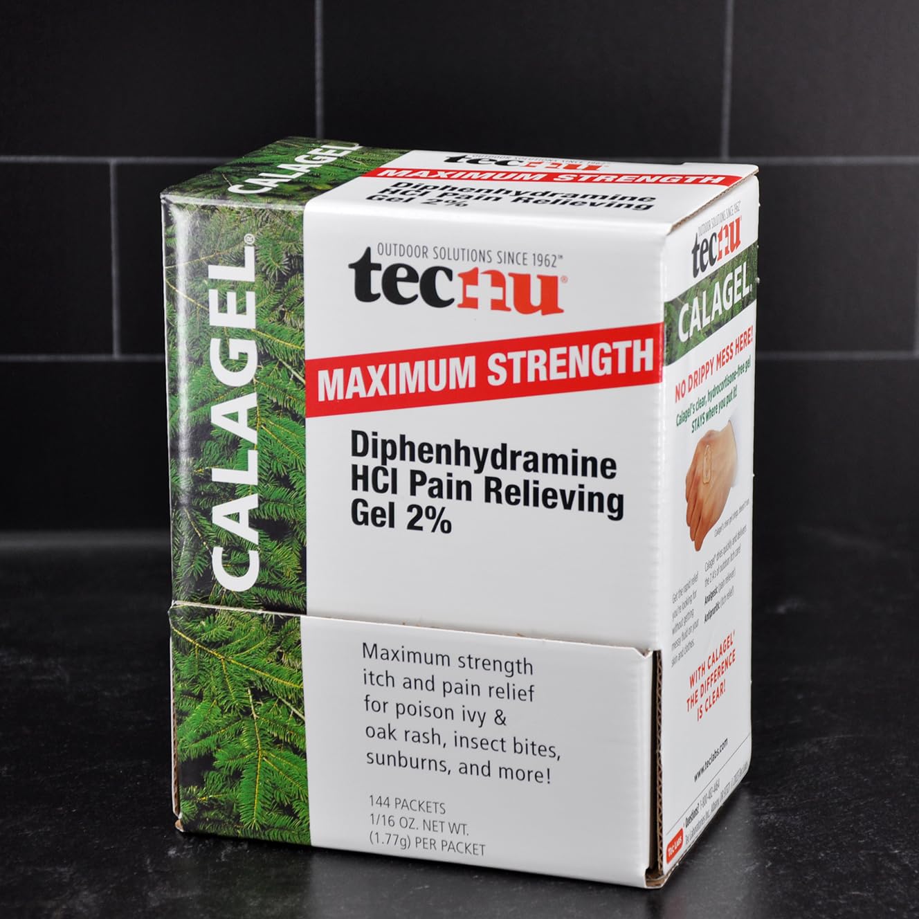 Calagel packets offer convenient, mess-free itch relief on the go.