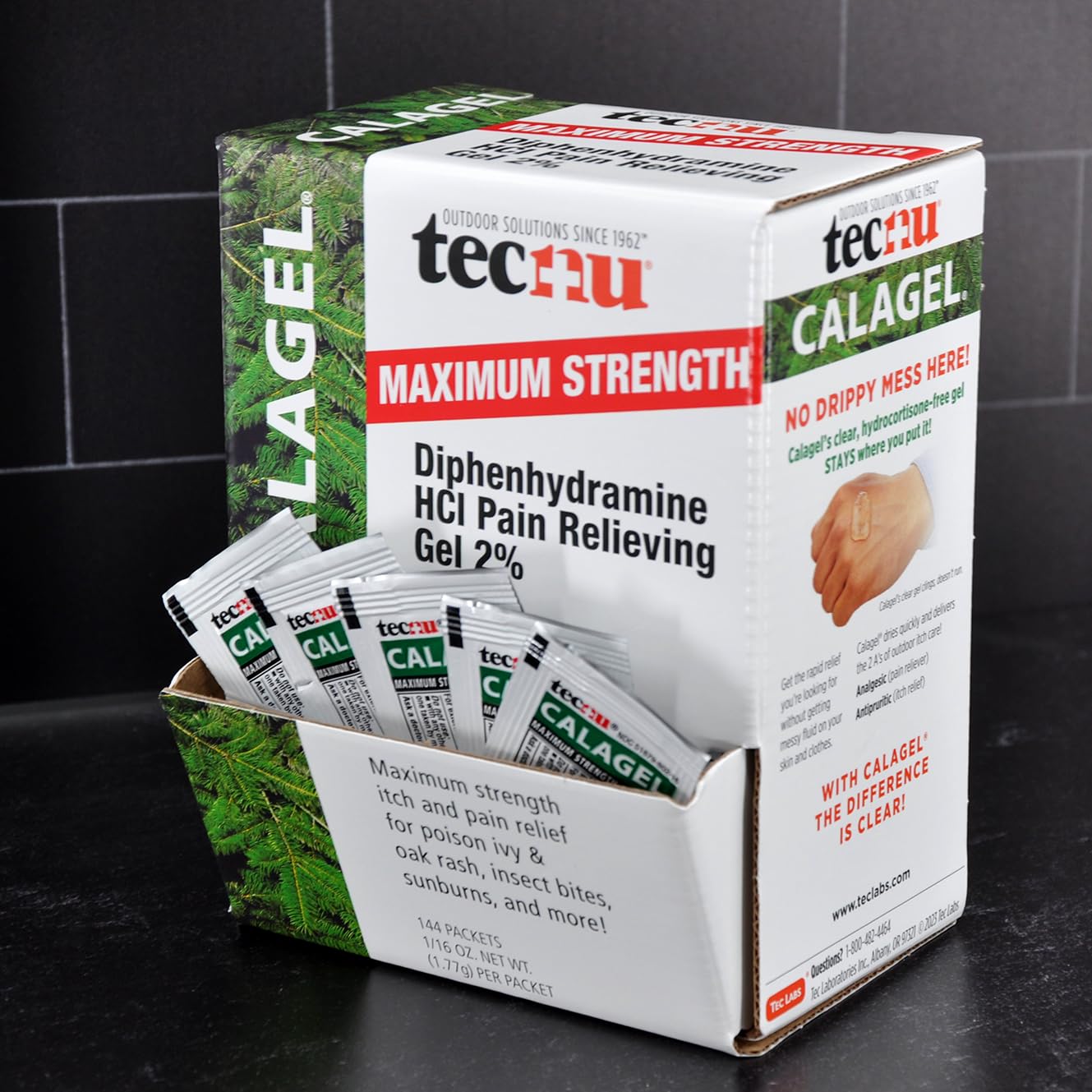 Calagel clear gel applies smoothly for bug bites and minor burns.