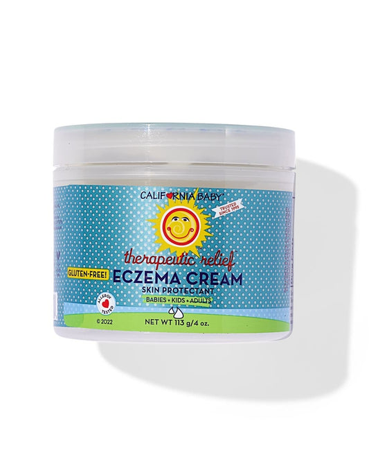 California Baby Eczema Cream bottle showing soothing colloidal oatmeal for sensitive skin