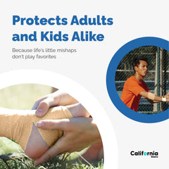 California Basics 4-inch wrap for family use, convenient first-aid solution.