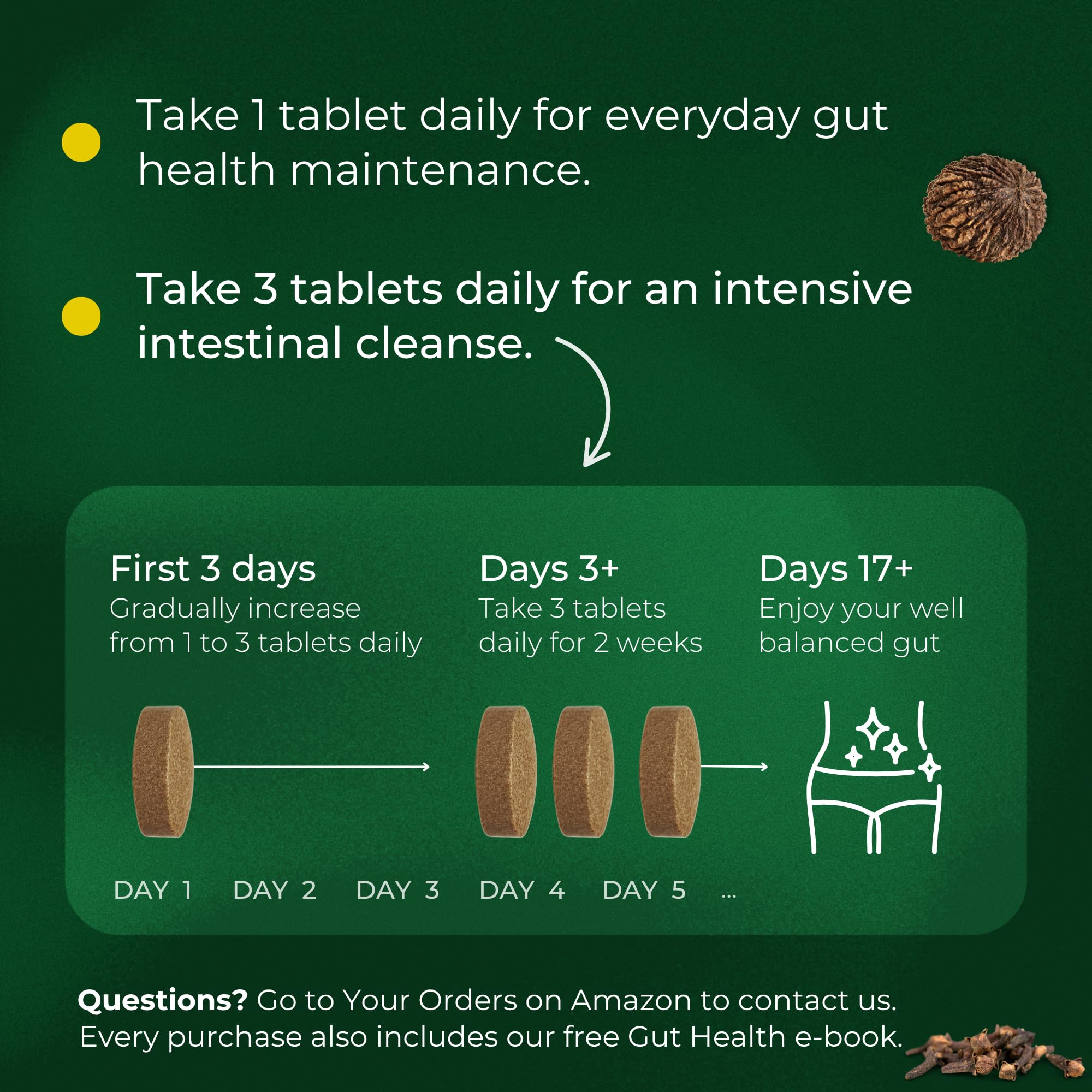 Calivita ParaProteX tablets in hand for easy daily care