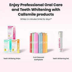 Callsmile Teeth Whitening Strips Bright Smile Result showcases a refreshed grin