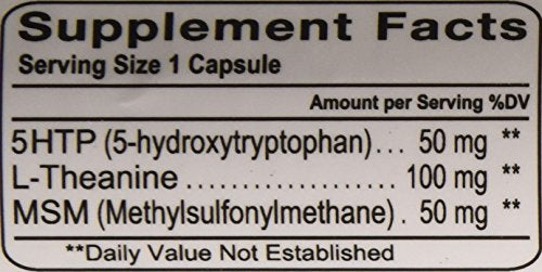 Calm Advantage 5-HTP and L-theanine blend visual emphasizing nervous system support