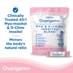 CalmCo Ovarigen Plus with Ashwagandha and D3 supports stress management and ovarian wellness