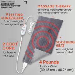 Auto shut-off timer icon indicating safe 2-hour heat and 15-minute massage