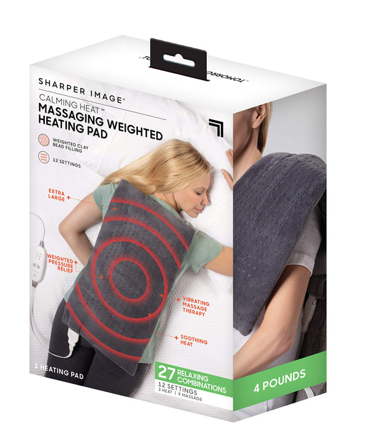 Calming Comfort Calming Heat Pad, side view for targeted warmth to soothe sore muscles.