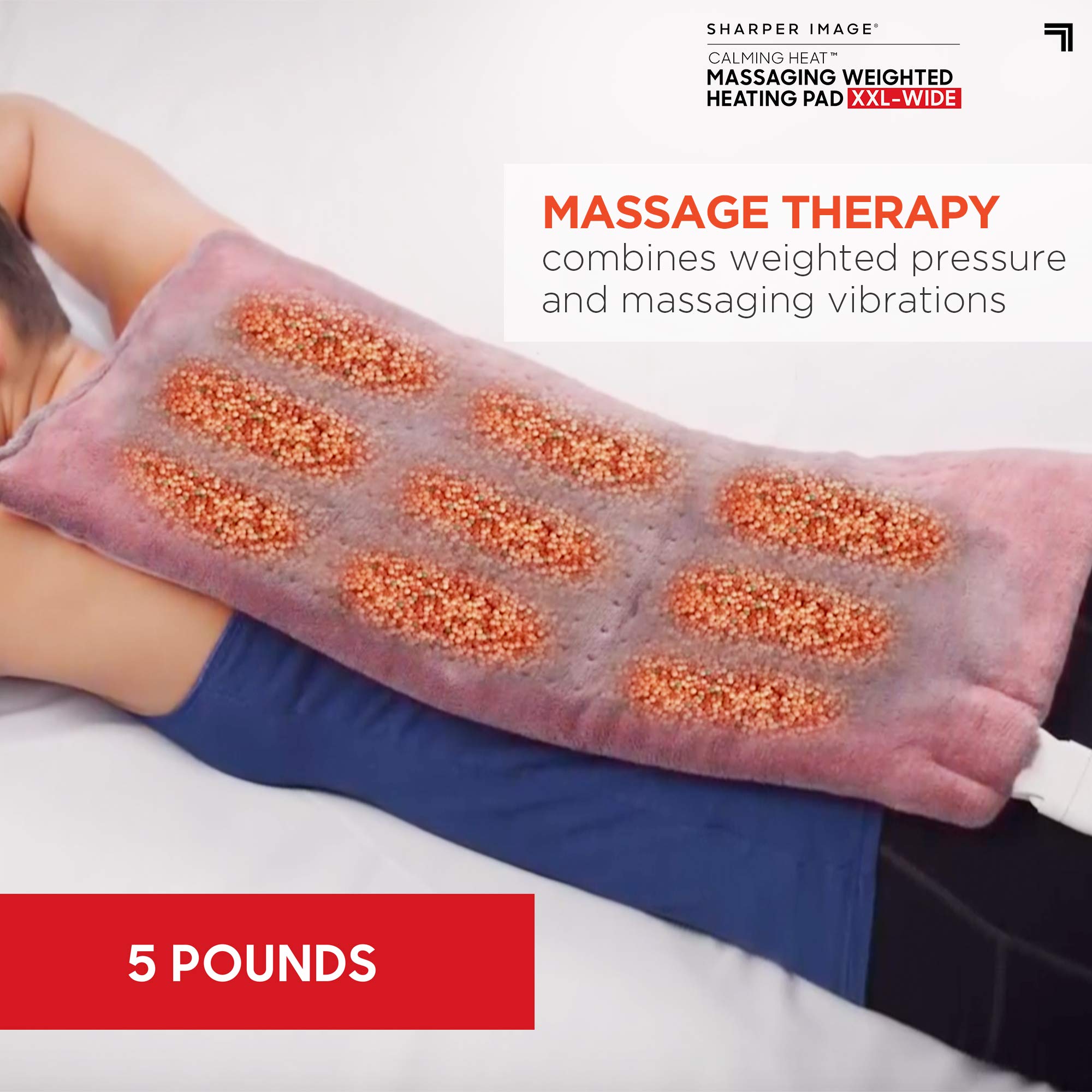 Calming Comfort Calming Heat XXL massage vibrations options for targeted relief