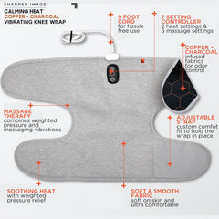 Closeup of copper charcoal fabric showing heat-enhancing material and odor control