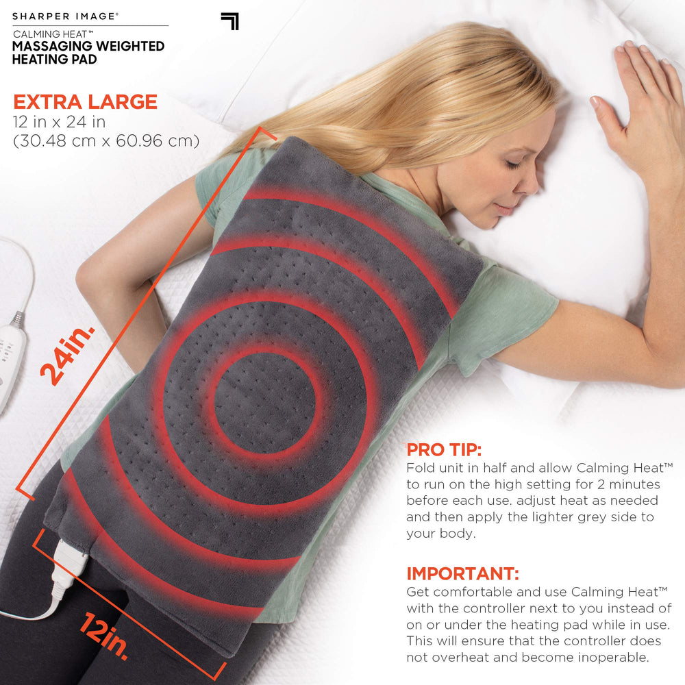 Calming Comfort massage settings visible on control area for varied vibrations.
