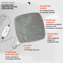 Calming Comfort pad on neck and shoulders provides soothing relaxation
