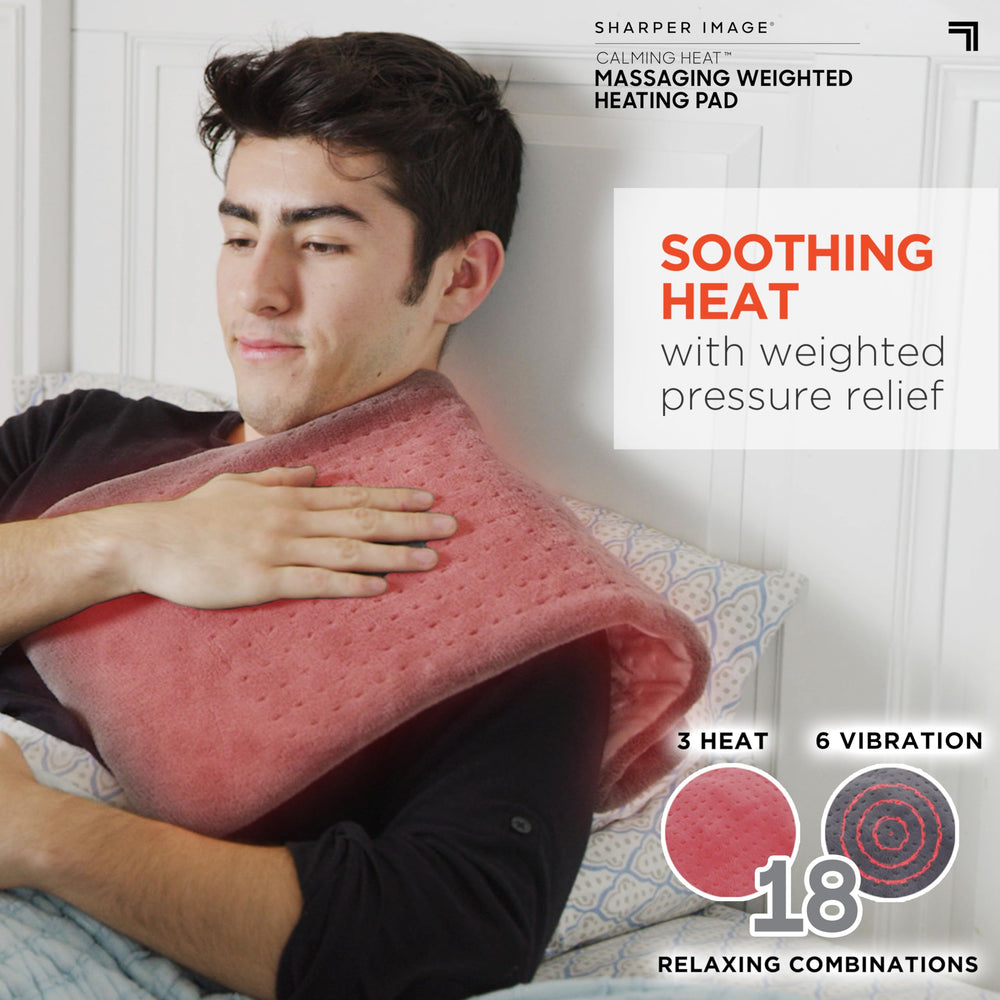 Close-up of the weighted design showing secure placement and warmth