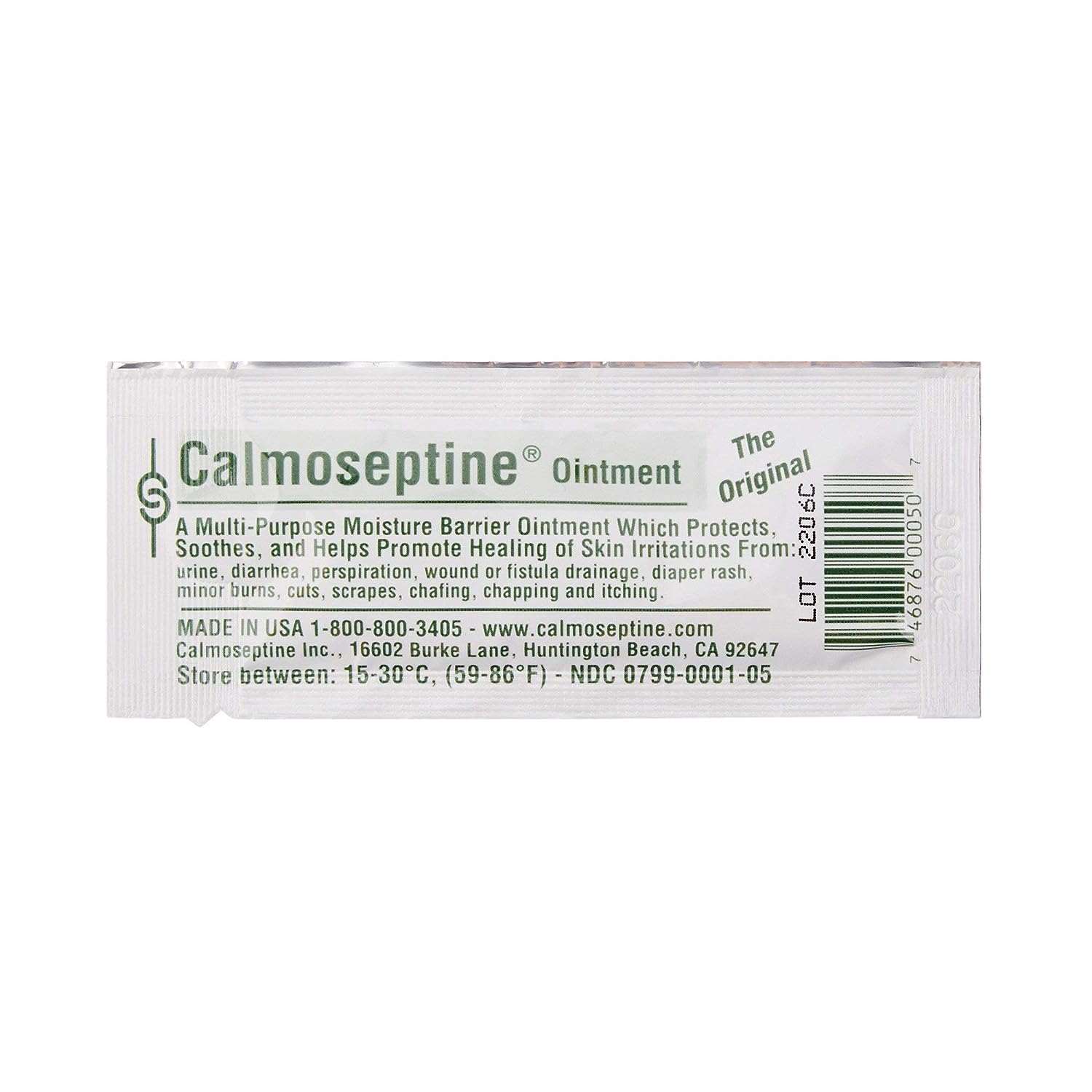 Calmoseptine case of 144 packets for bulk skin care needs.