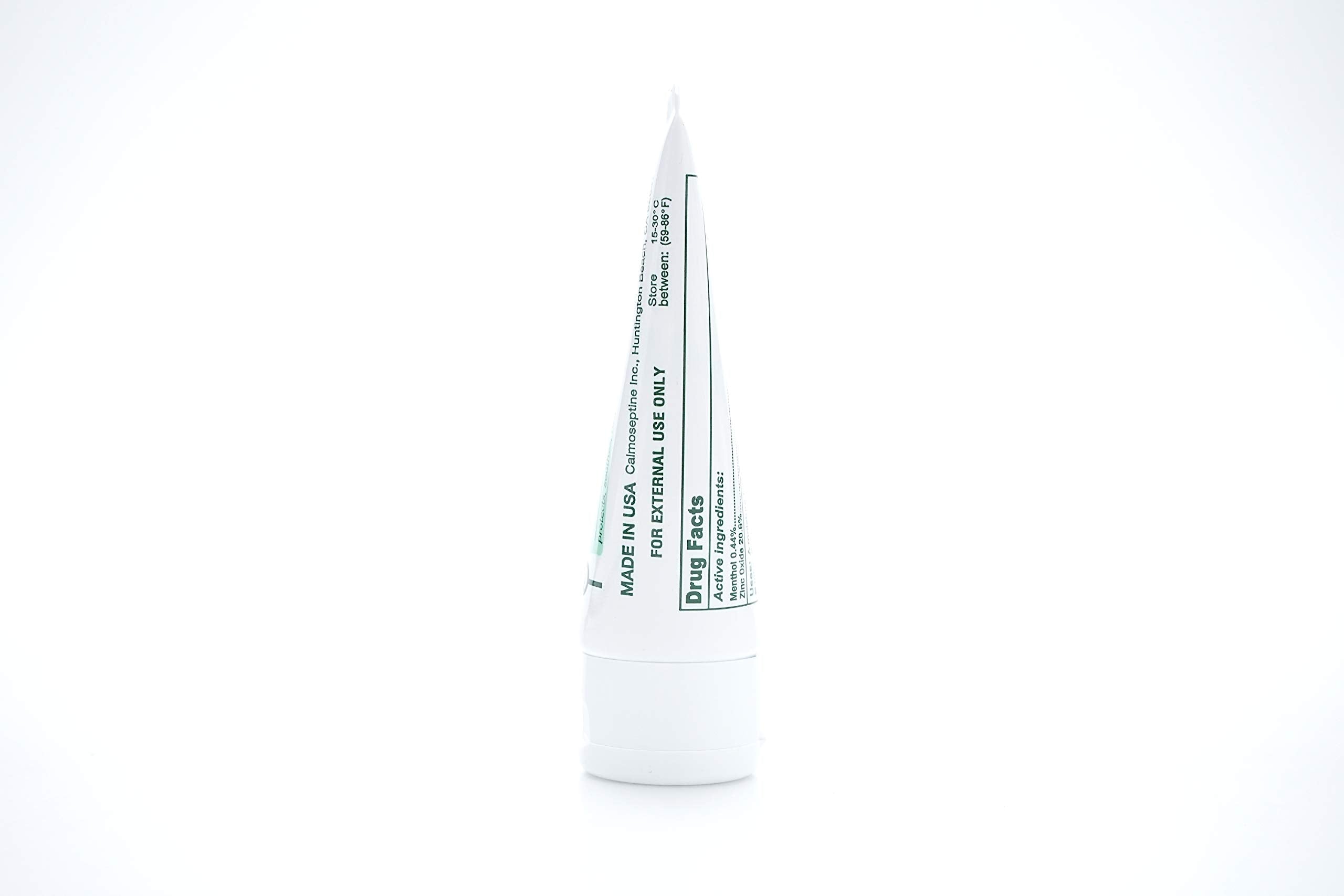 Calmoseptine packaging shows 12-tube box for caregivers and families.