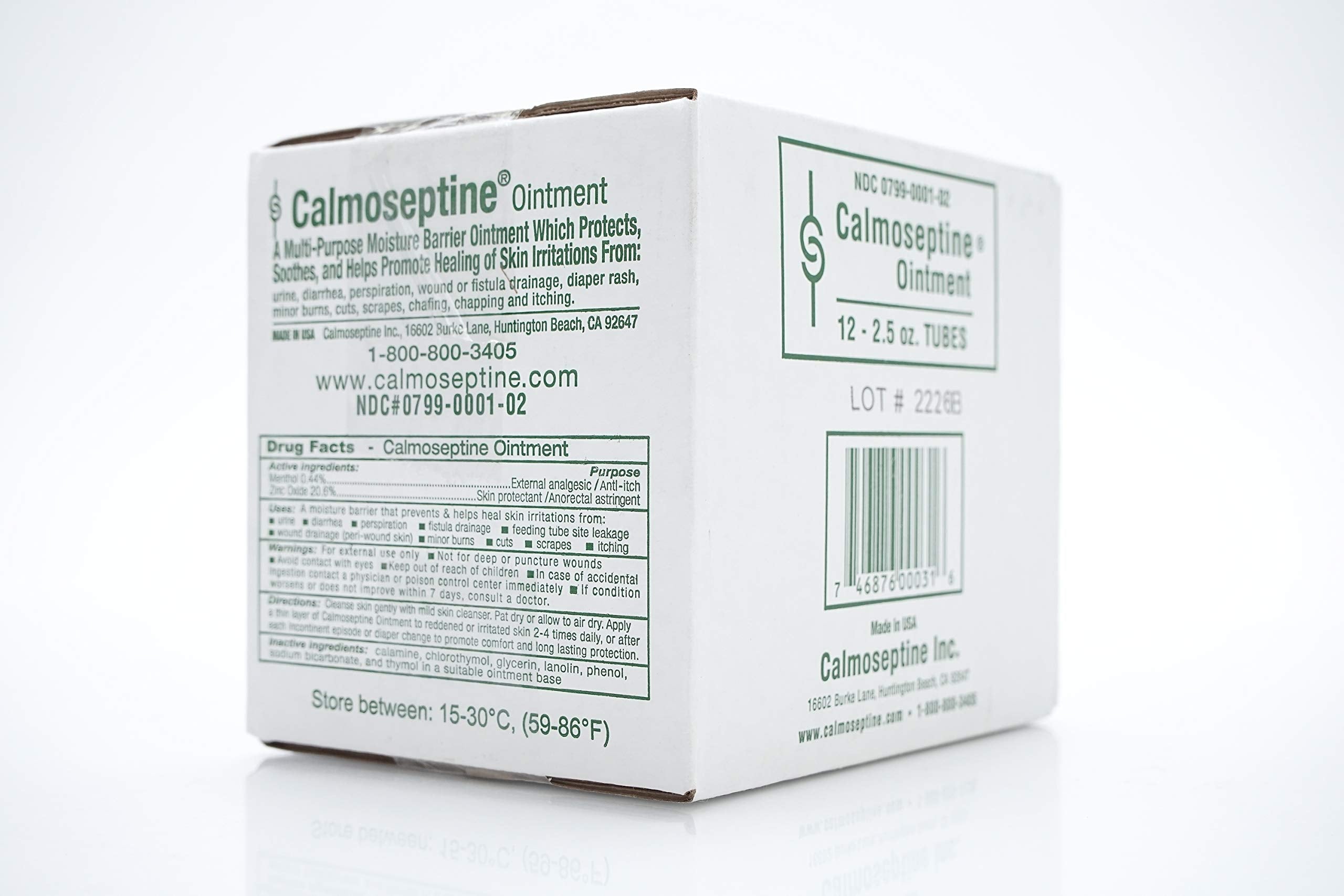 Calmoseptine skin protectant closeup demonstrates soothing texture and gentle application.