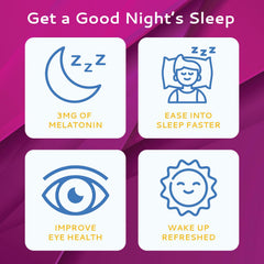 CALMOUR Vanilla-melatonin strip delivering 3 mg for a simple nightly routine