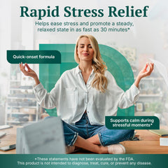 Calmposure capsules dispensing shows easy on-the-go calm.