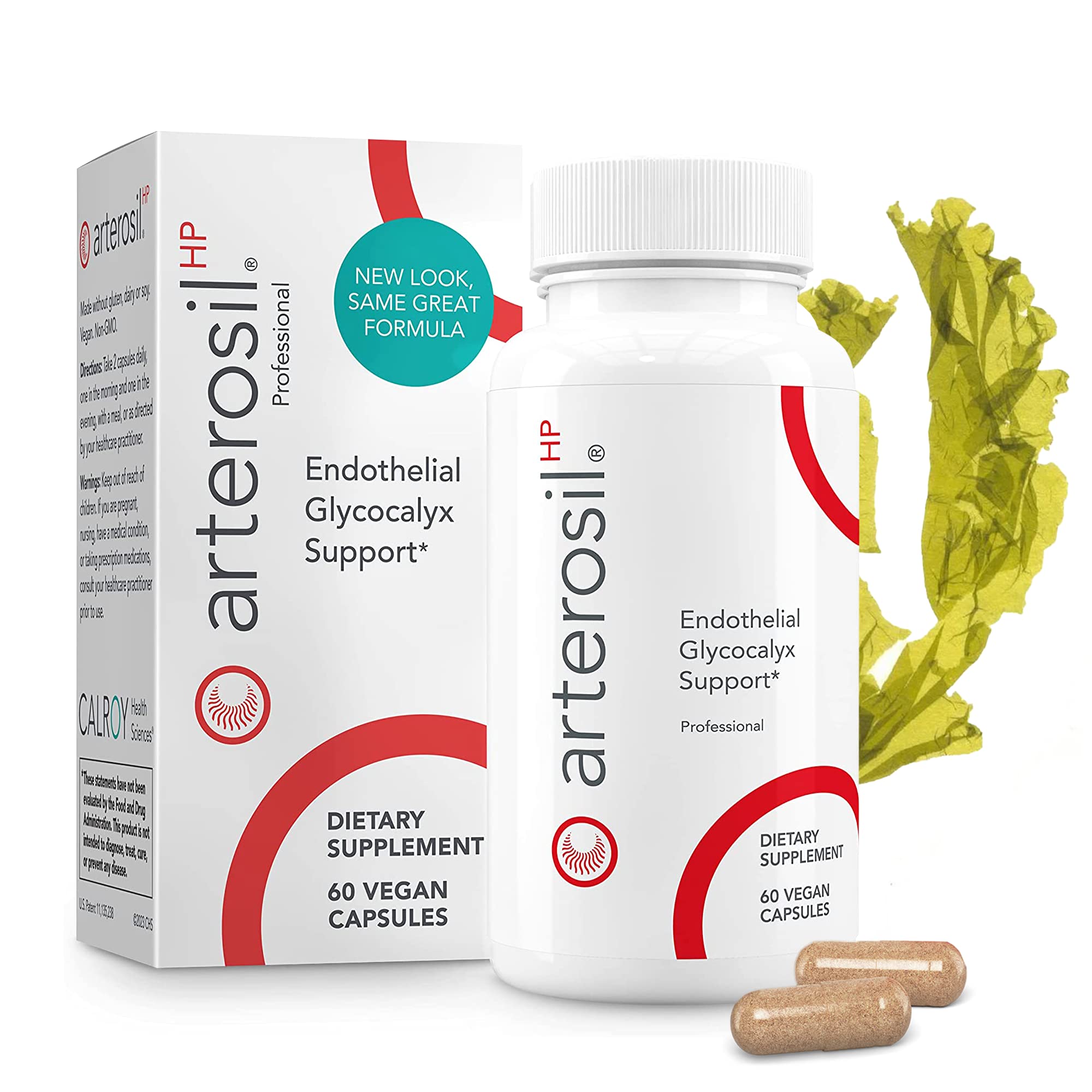 Calroy Arterosil HP bottle pour shows simple daily dosing for circulatory support