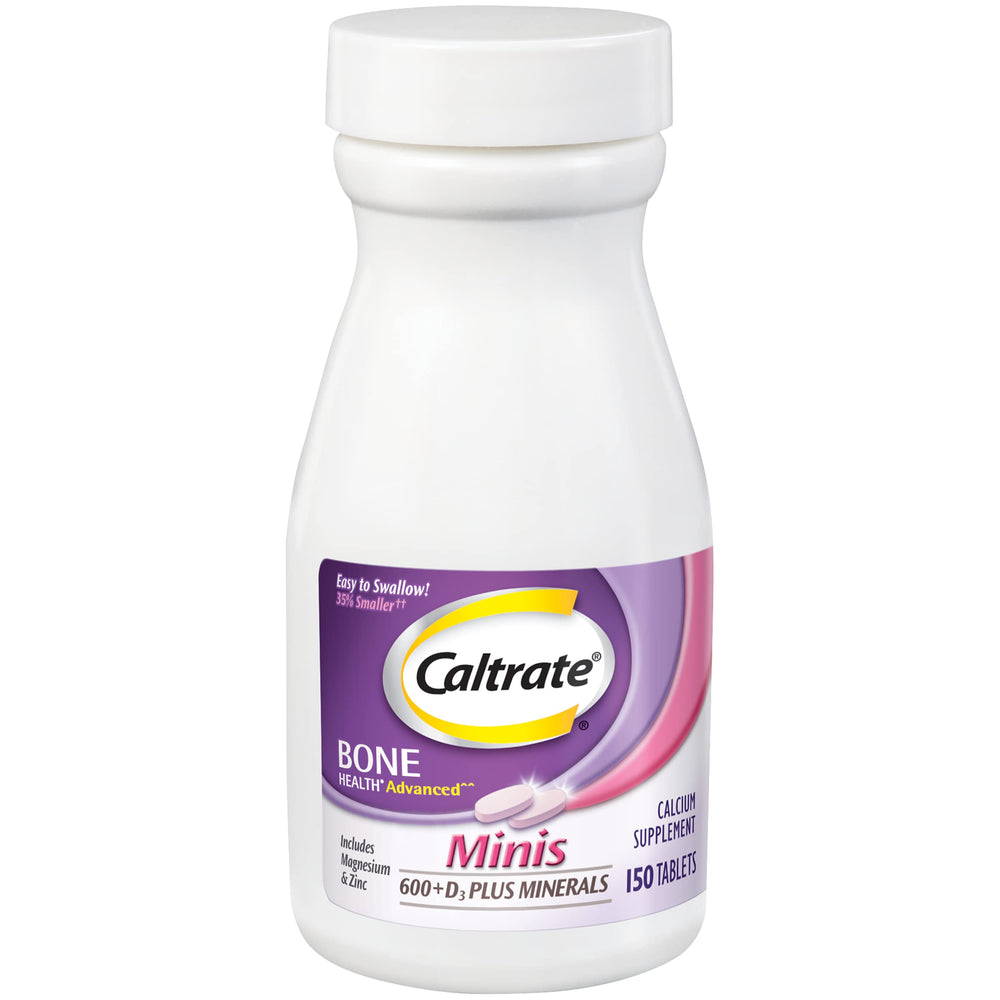 Caltrate bottle with label visible, suggesting daily supplement routine.