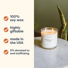 Calyan Wax Co Cedar & Tobacco scent profile highlighting cedar and vanilla