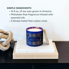 Label detail highlighting vegan, cruelty-free, and soy-based formulation