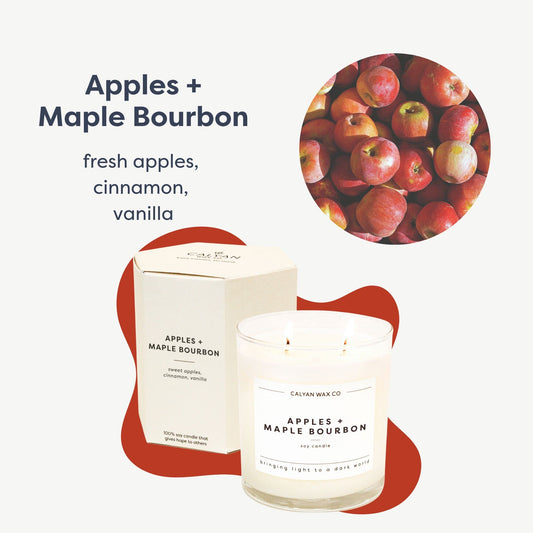 Calyan Wax Co glass-jar candle provides long-lasting fragrance for larger rooms.