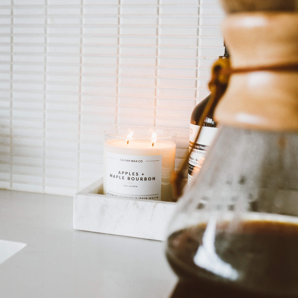 Calyan Wax Co vegan cruelty-free candle emphasizes plant-based ingredients.