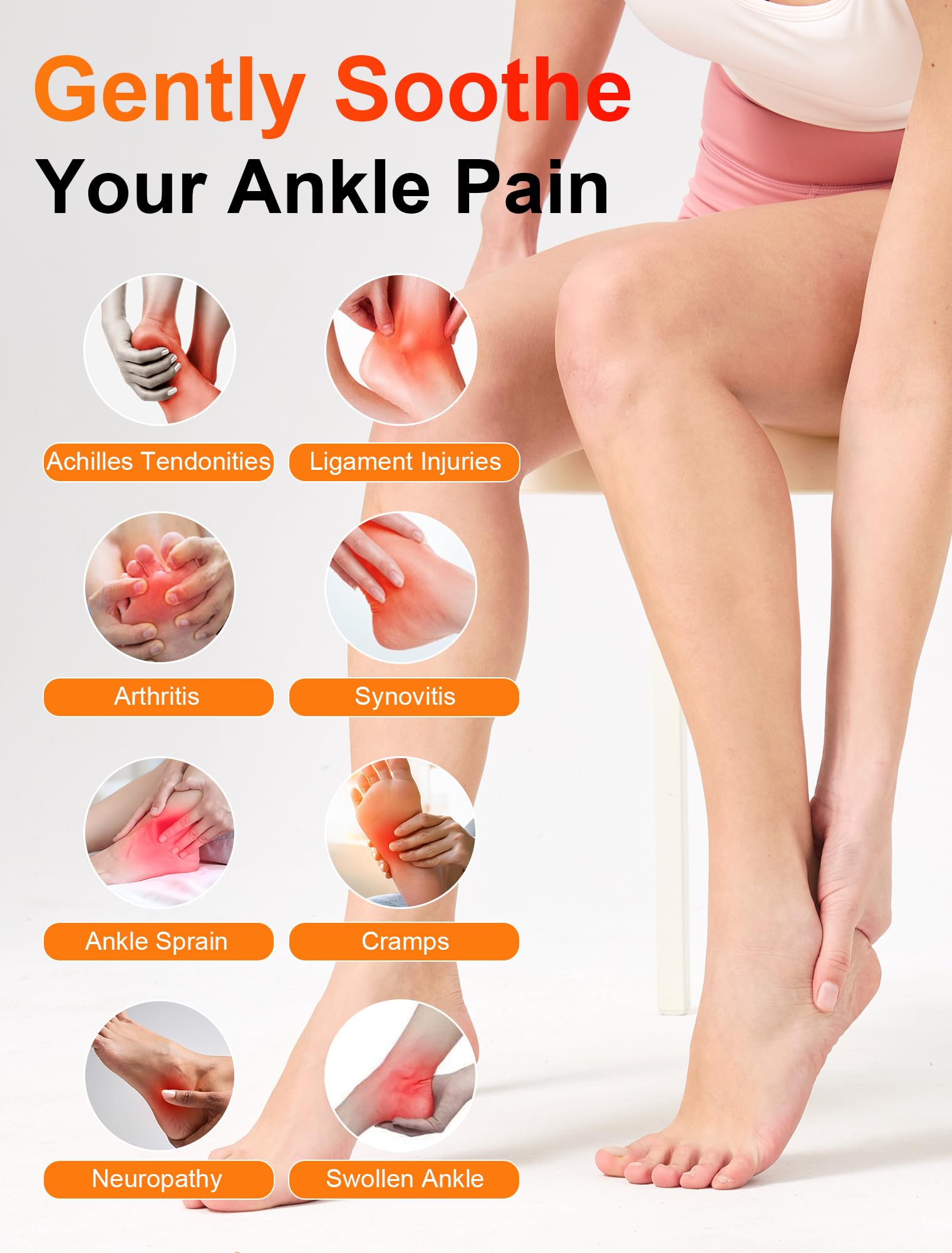 CAMECO 3-level vibration massage provides adjustable relief during activities.