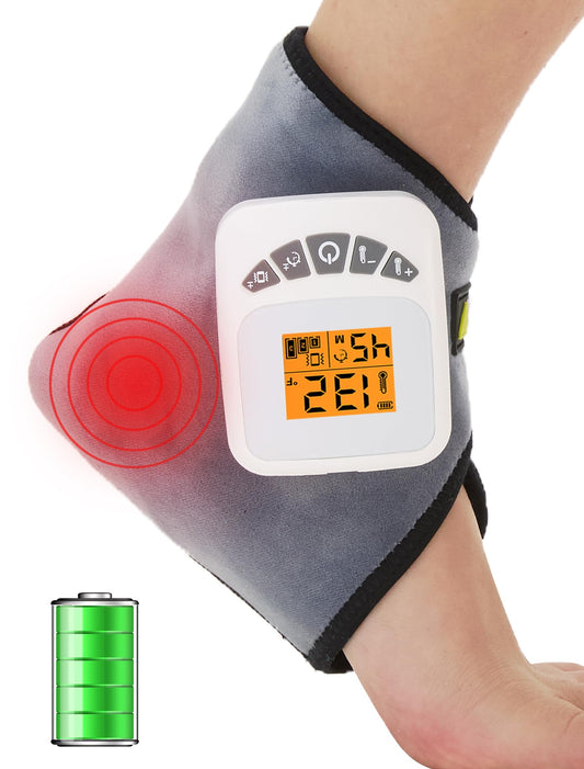 CAMECO ankle massager wrap on leg delivers soothing warmth for tired ankles.