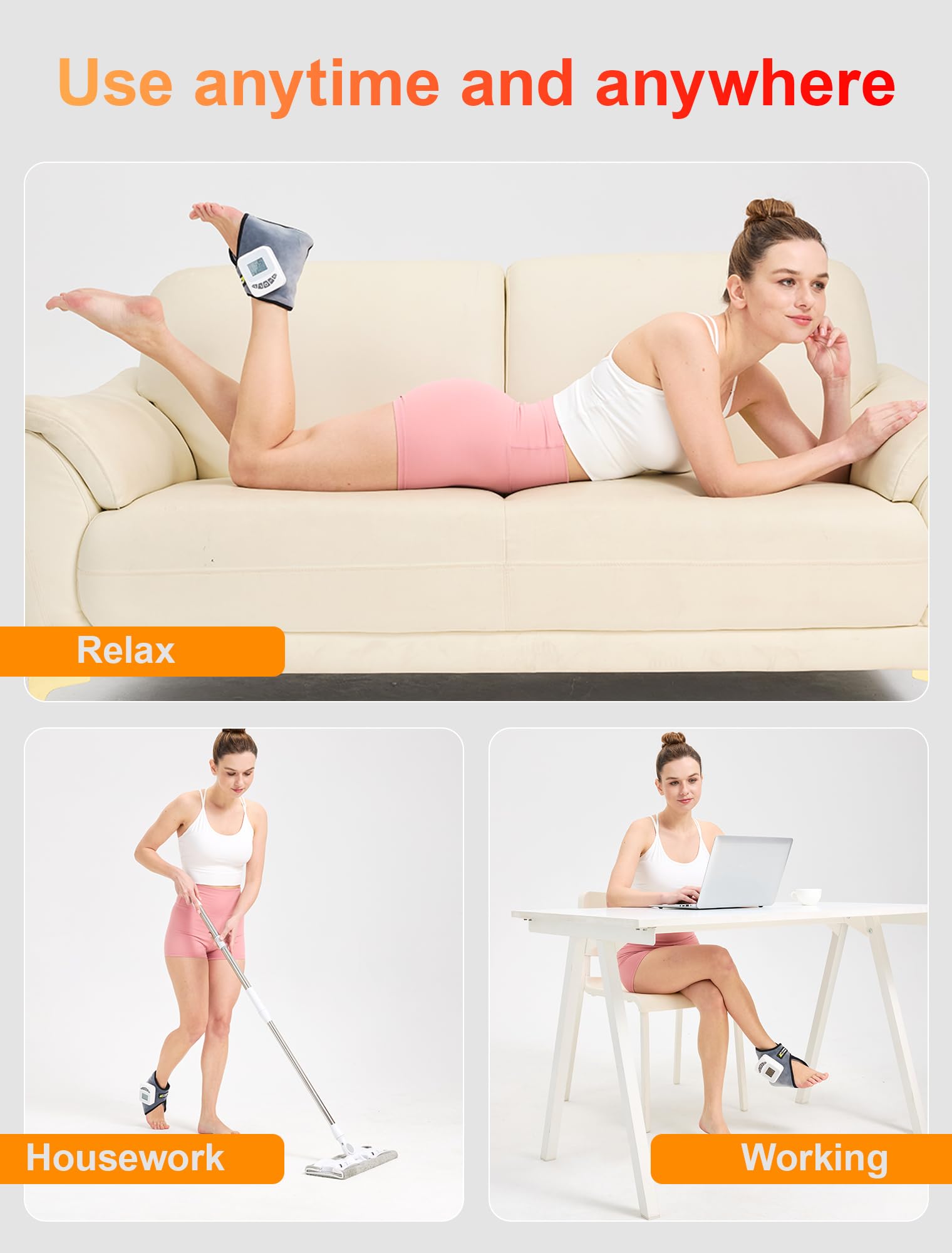 CAMECO cordless design enables hands-free use while moving.