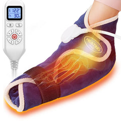 CAMECO foot-ankle-heating-pad on foot for daily warmth and relief