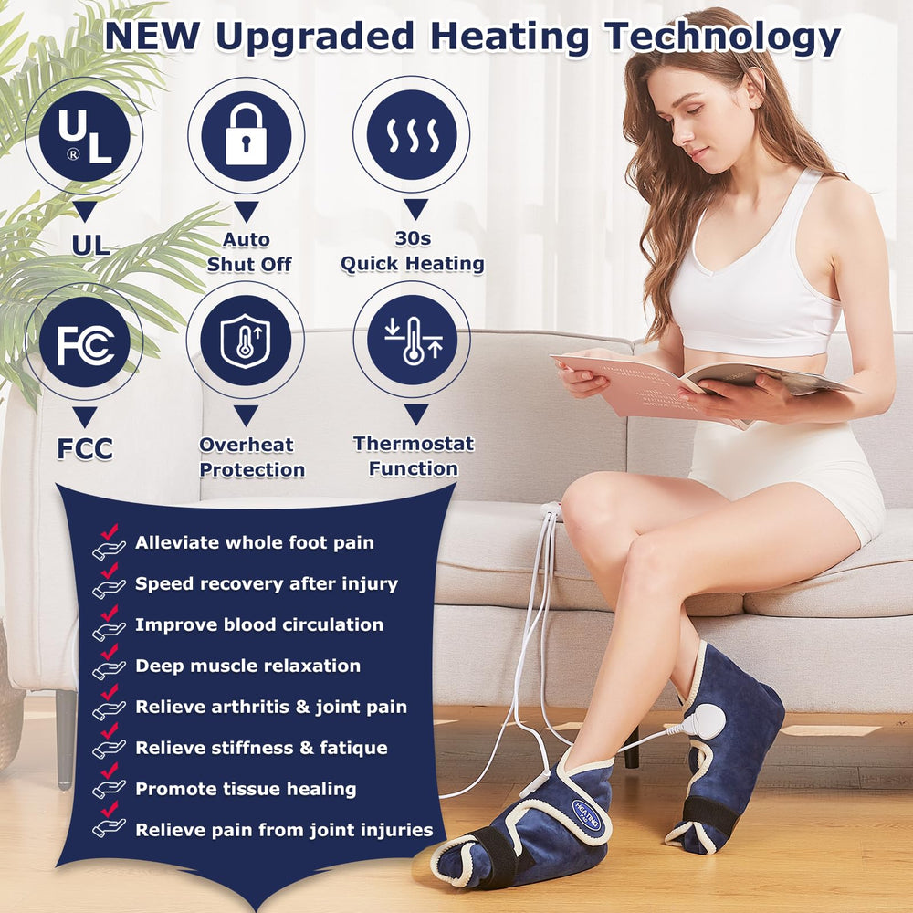 CAMECO ankle wrap provides stable support and steady heat for foot and ankle comfort.