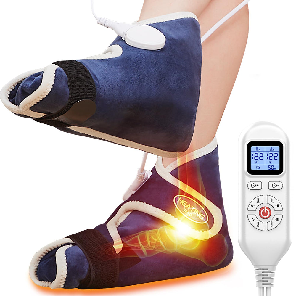 CAMECO foot heating pad wrap delivers targeted warmth to soothe tired feet after a long day.