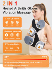 CAMECO gloves with detachable remote control for easy heat and massage control