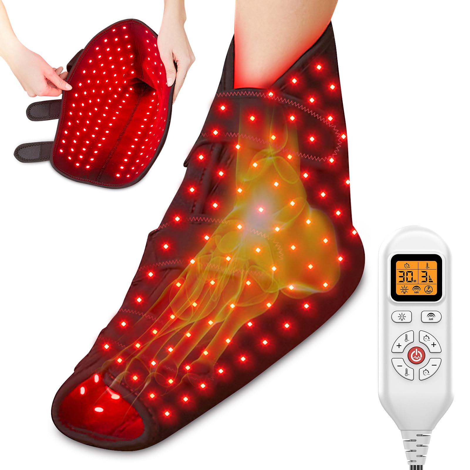 CAMECO infrared therapy shoe foot-ankle coverage for full-foot comfort.