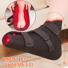 CAMECO infrared therapy shoe temperature settings panel for personalized comfort.