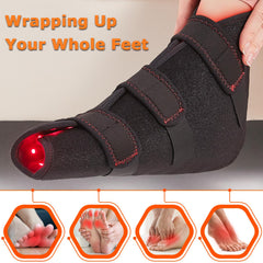 CAMECO infrared therapy shoe wide-coverage design supports toes to heel.