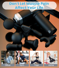 CAMEFER cordless massage gun offers up to six hours on a single charge.