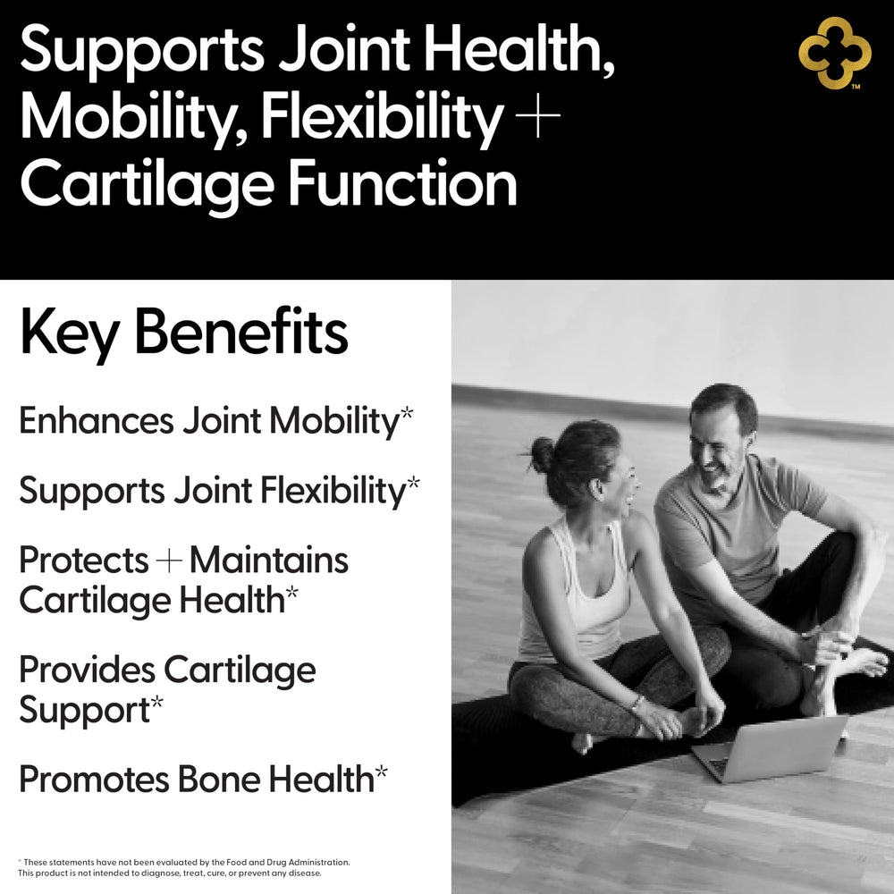 Campio Glucosamine tablets on tray for daily joint support.