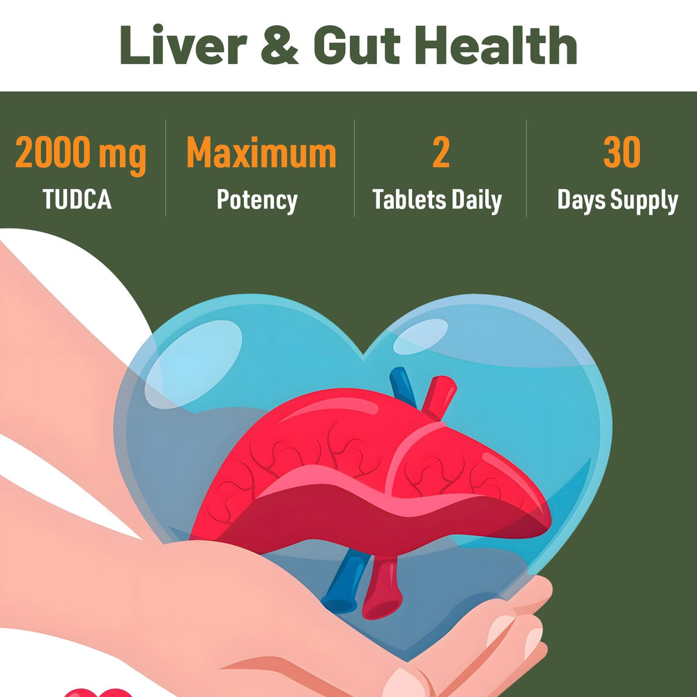 Canarata Tudca liver-detox illustration communicates potential liver health benefits.