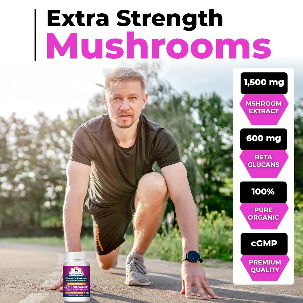 Cancer Sciences Women’s mushroom complex closeup highlights beta-glucans