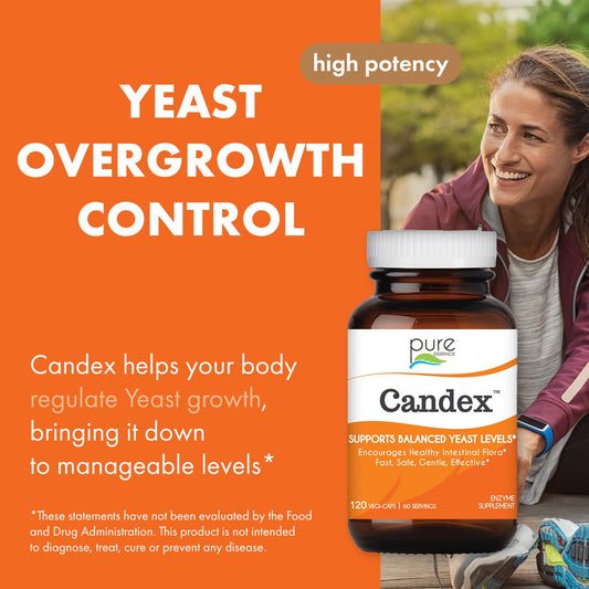 Candex enzymes capsules support digestive balance and yeast control.