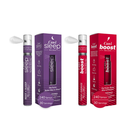 Can-i Boost spray bottle showing daytime energy and focus