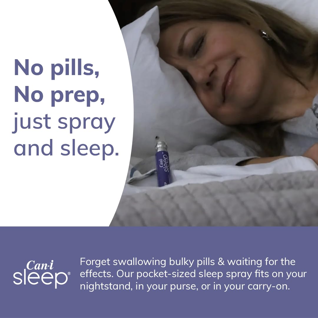 Cani Brands Feel Amazing Can I Sleep spray provides 480 spray total for flexible nightly dosing.