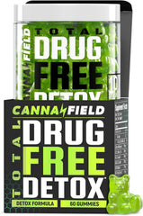 CANNA FIELD Full Body Cleanse Gummies bottle front view for convenient detox support.