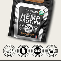 Cantein ready shake served to illustrate sugar-free plant-based protein